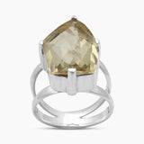 Green Gold Silver Rings