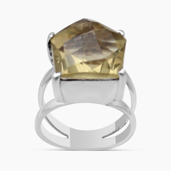 Green Gold Silver Rings