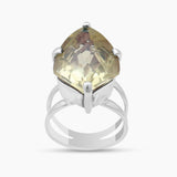 Green Gold Silver Rings