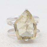 Green Gold Silver Rings