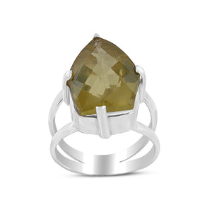 925 Sterling Silver Smoky Quartz Ring