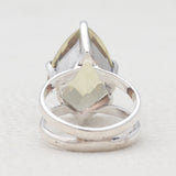 Green Gold Silver Rings