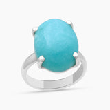 Amazonite Sterling Silver Rings