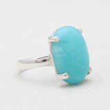 Amazonite Sterling Silver Rings