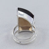 Smoky Quartz Silver Ring