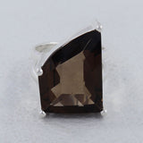 Smoky Quartz Silver Ring