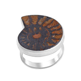 Ammonite Ring Silver Ring