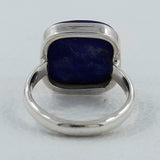 Lapis Lazuli Cabochon Silver Handmade Ring