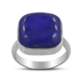 Lapis Lazuli Cabochon Silver Handmade Ring