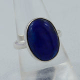 Lapis Lazuli Cabochon Silver Handmade Ring