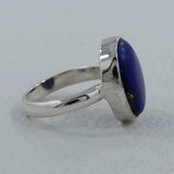 Lapis Lazuli Cabochon Silver Handmade Ring