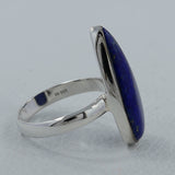 Lapis Lazuli Cabochon Silver Handmade Ring