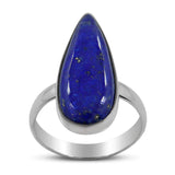 Lapis Lazuli Cabochon Silver Handmade Ring