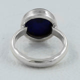 Lapis Lazuli Cabochon Silver Handmade Ring