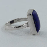 Lapis Lazuli Cabochon Silver Handmade Ring