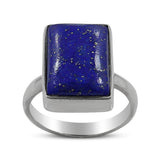 Lapis Lazuli Cabochon Silver Handmade Ring