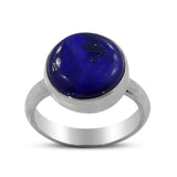 Lapis Lazuli Cabochon Silver Handmade Ring