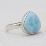 925 Sterling Silver Larimar Rings