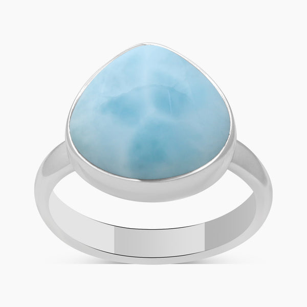 925 Sterling Silver Larimar Rings