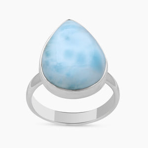 925 Sterling Silver Larimar Rings