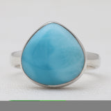 925 Sterling Silver Larimar Rings