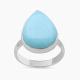 925 Sterling Silver Larimar Rings