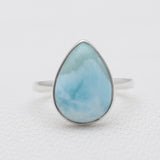 925 Sterling Silver Larimar Rings