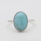 925 Sterling Silver Larimar Rings
