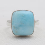 925 Sterling Silver Larimar Rings