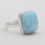 925 Sterling Silver Larimar Rings