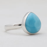 925 Sterling Silver Larimar Rings