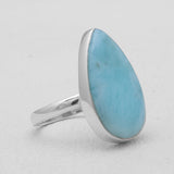 925 Sterling Silver Larimar Rings