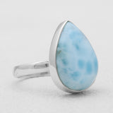 925 Sterling Silver Larimar Rings