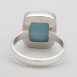 925 Sterling Silver Larimar Rings