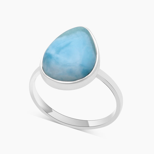 925 Sterling Silver Larimar Rings