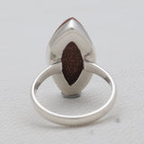 925 Sterling Silver Red Sunstone Rings