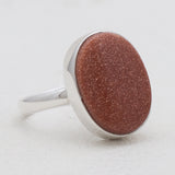 Red Sun Sitara Silver Rings