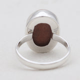 Red Sun Sitara Silver Rings