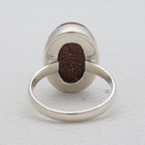 925 Sterling Silver Red Sunstone Rings