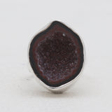 Coconut Druzy Silver Rings