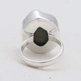 Coconut Druzy Silver Rings