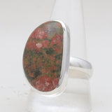 Unakite Silver Rings