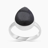 Blue Sun Sitara Silver Rings