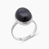 Blue Sun Sitara Silver Rings