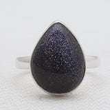 Blue Sun Sitara Silver Rings