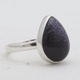 Blue Sun Sitara Silver Rings