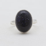 Blue Sun Sitara Silver Rings