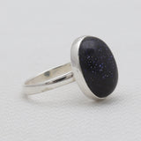 Blue Sun Sitara Silver Rings