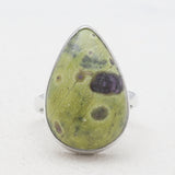 Tasmanian Serpentine Silver Rings