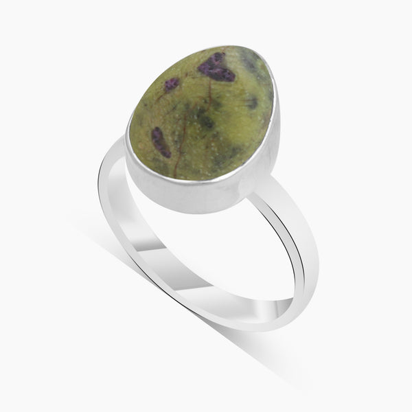 Tasmanian Serpentine Silver Rings